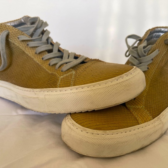 Hardly worn P448 mid-top sneakers, Khaki - Picture 3 of 4